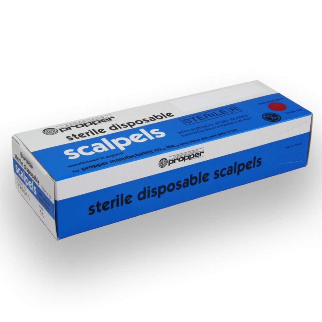 12902100 Disposable, Sterile Stainless Steel Scalpels Sterile