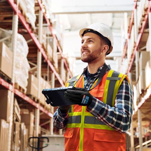 Image of KAYGO Reflective High Vis Safety Vest with Pockets for Men and Women KG0100 | Breathable Polyester Lightweight, Two-Tone, for Construction, Warehouse, Surveying, Cycling, Machine Washable