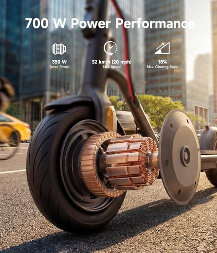 Image of NAVEE V25 /G5 Series Electric Scooter for Adults, 19 MPH &15.5-43 Miles, 600-1000W Motor, 10 inch Tires, Foldable Commuting E-Scooter with Dual Brake Suspension