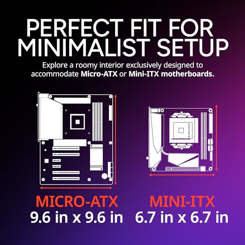 Image of Cooler Master Elite 302 Micro-ATX High Airflow Minimalist PC Case, 365mm GPU Max, Compatible RTX 5080|RX 7090 XT, 280mm AIO Max, Type C, Tempered Glass, Triple 120mm aRGB Fan, Intakes Grill