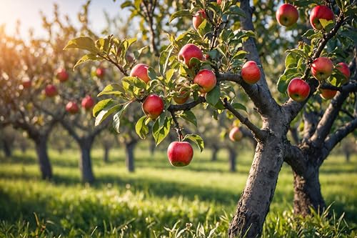 Fondo Fotográfico 7x5ft Manzanas Rojas Otoño miniatura 5