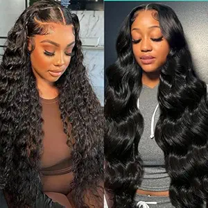 Natural Color 13x6 Deep Wave Lace Front Wigs 24 Inch+13x6 Body Wave Lace Front Wigs 32 Inch