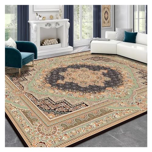 Tapis rétro de grande taille en velours de cristal isolant et doux pour le sol