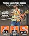 VEVOR Manual Lever Chain Hoist, 1-1/2T 3300LBS Capacity Heavy Duty Come Along, 20FT Lift G80 Alloy Steel Chain with Dual Pawl Mechanical Brake,360°Rotating Hooks, for Warehouse Construction Garage