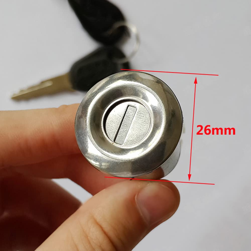 Ukscooters Chrome Seat Lock With 2 Keys – Italian Quality For Vespa / LML