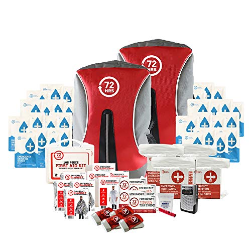 72HRS Essential Earthquake Preparedness Kit, Emergency Kit, Survival Kit, Disaster Kit, Hurricane...