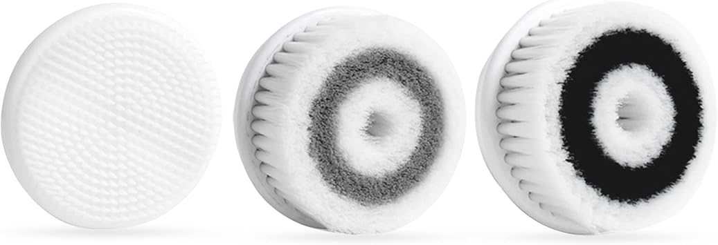 Vanity Planet Raedia & Ultimate Skin Spa Combo 3 Brushes - Designed for Raedia, Glowspin, Ultimate Skin Spa System to Ensure Effective Cleansing and Exfoliating