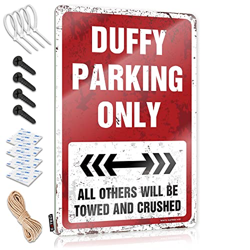 Tin Signs Duffy Parking Only Tin Sign ���g�� �u���L�Ŕ� ���g�� ���[�� ���� (�T�C�Y:30X40CM)