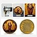 Moses Holding The Ten Commandments Religious Coin - Inspirational Bible Verse Medallion, Faith-Based Gifts for Spiritual Encouragement for Men & Women