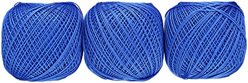 オリムパス製絲 金票 レース糸 #40 Col.366 ブルー 系 10g 約89m 3玉セット