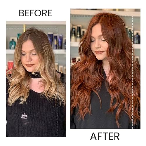 Image of Belaved Clip in Hair Extensions Auburn 7Pcs-12 Inch Real Human Hair Extensions