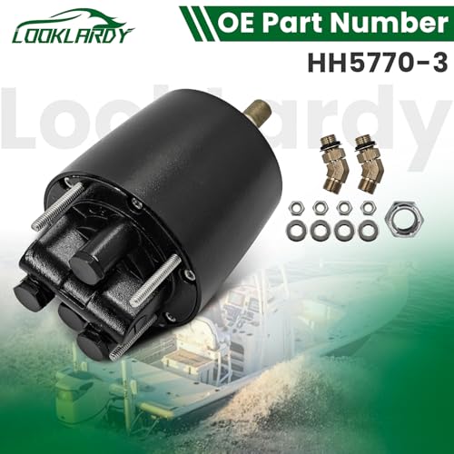 Image of HH5770-3 Marine Hydraulic Helm Pump Compatible with Seastar Pro 2.0 | ZA0350 Front Mount Outboard Boats Outboard Steering System