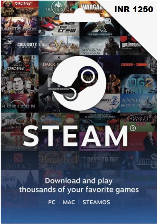 Steam Wallet Gift Code 1250 Steam Wallet PC Code (PC/MAC Code Only) (B0CCW8NNCV) Amazon Price History, Amazon Price Tracker