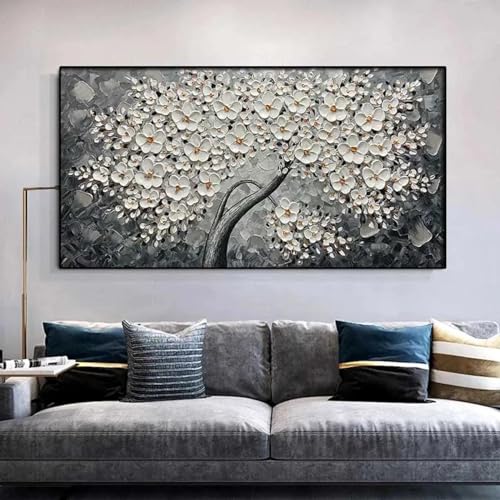 Arbre porte-bonheur abstrait doré affiches d'art mural salon moderne 30x60