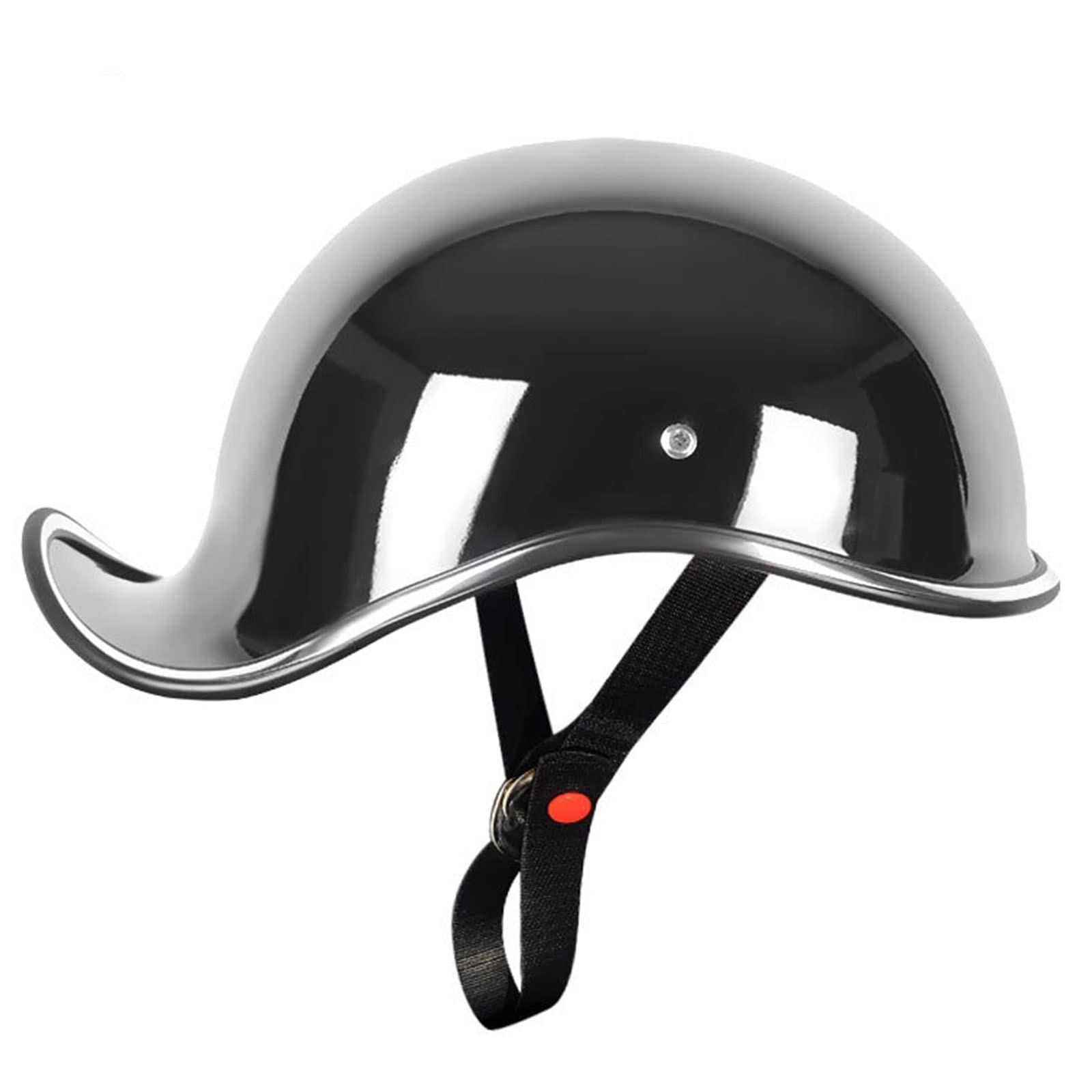 Casco Moto Vintage per Adulti, Metà Aperto Faccia Casco del Motociclo Tedesco ECE Certified Caschi Scooter Portatile Jet Casco Cap per Cruiser Chopper Pilot Moped ATV ( Color : B , Size