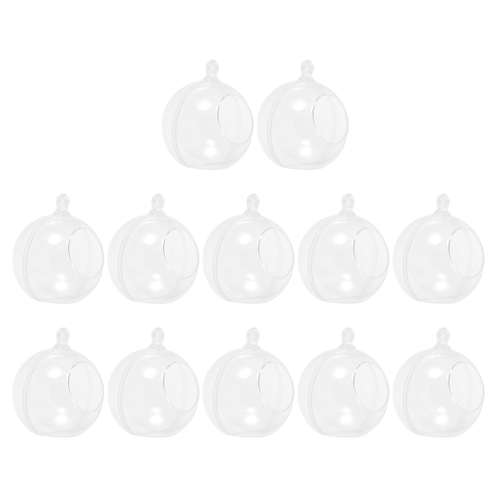 Toyvian 48 Piezas Colgante de Bola de Navidad de Acrílico Transparente de