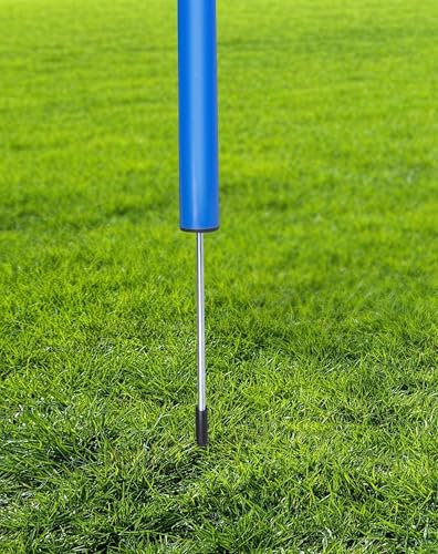 maxxpro Agility Slalom Set - Set Agility für Hunde - 60 x 3 cm - Kunststoff - Blau/Rot