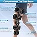 Dnogjo Hinged Knee Brace for Women&Men, Knee Brace with Side Stabilizers Provides Elastic Support, Knee brace for Meniscus Tearcan Improve Mobility and Relieve Pain, Reduce Knee Pressure（Black）