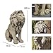 LC LCdecohome Garden Outdoor Statues Lion Statue – 20Inch Garden Decor Statue Antique Lion Stone with Long Hair Outdoor Indoor Figurine Gift Decoration for Home Décor Patio Yard 20 * 9.5 * 19.5 inch