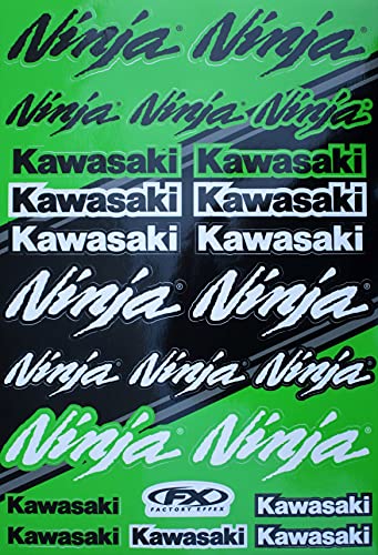 Decals Stickers Graphics Compatible with Kawasaki Ninja 250 300 500 ZX6 ZX6R ZX7 ZX7R ZX9 ZX9R ZX10 ZX10R ZX11 ZX12 ZX12R ZX14 ZX14R