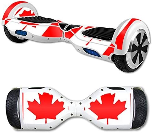 Protective Vinyl Skin Decal for Self Balancing Scooter Hoverboard mini hover 2 wheel unicycle wrap cover sticker Canadian Flag - (DECAL ONLY)