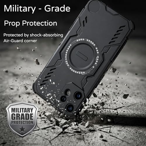 Image of ShieldTech Back Cover Case for CMF Phone 2 Pro 5G | 360 Protection Mobile Phone Case Mag-Safe | Camera Protection | Back Cover for CMF Phone 2Pro 5G / 2 Pro 5+G - Black TPU+PC