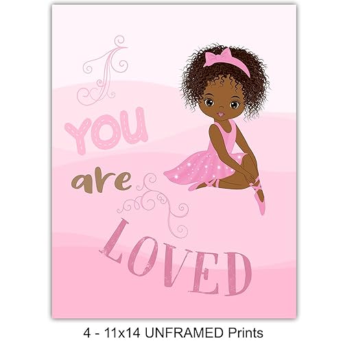 Miniatura 4 de Black Girl Nursery Wall Decor 11x14 - Black Girl Magic Decor for Nursery, Toddler, Kids Room - Positive Quotes, Inspirational Positive Art - Pink