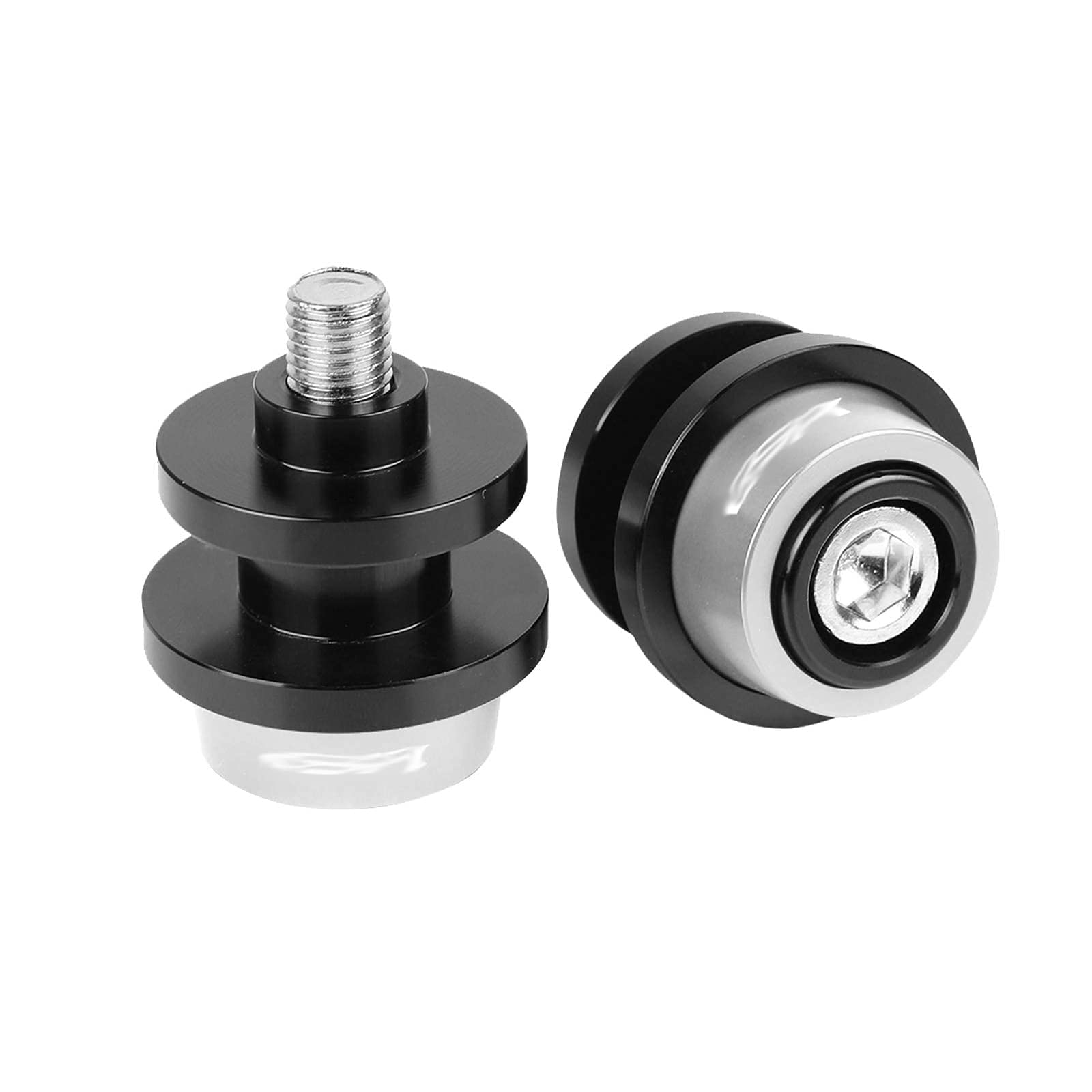 M8 Motocicleta Juego Diábolos Aluminio para GSR 400 600 750 1000 GSR400 GSR600 GSR750 GSR1000, Color Plateado