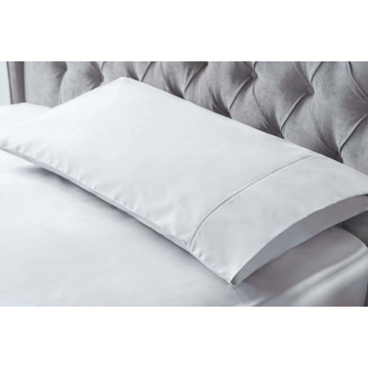 Belledorm Bamboo Bolster Pillowcase (91cm x 51cm) (White)