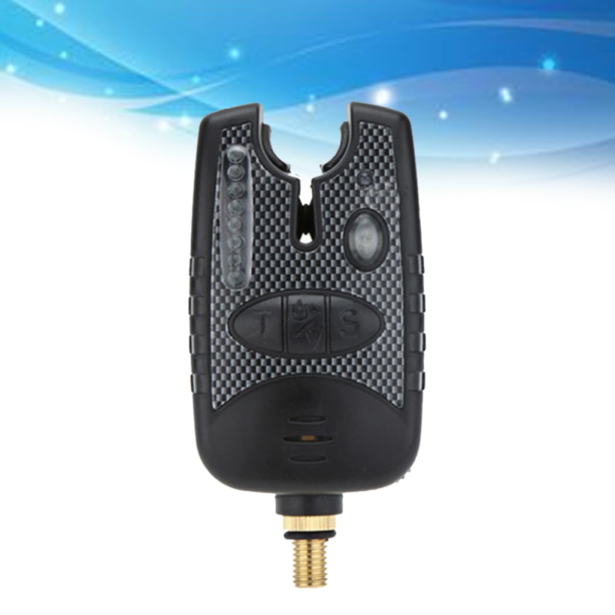 GALPADA Sensitive Fishing Bite Alarm Indicator with Loud and LED Light Night Fishing Rod Clip for Beginners and Enthusiasts Tones Sensitivities Battery Not Included