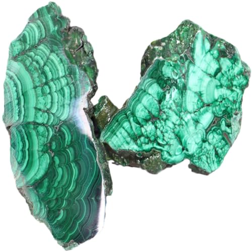 Crystal Malachite Slices, Stone Irregular Malachite Polished Slicesmeditation Yoga Outdoor Indoor Home Decoration Tank Fountain 