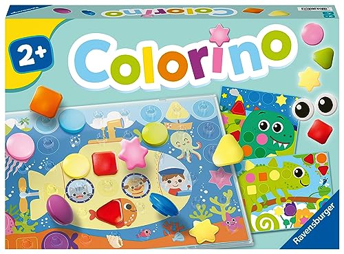 Ravensburger - Jeu Educatif - Colorino Formes et Couleurs - Jeu d'apprentissage des Couleurs et Manipulation - Motricité et créativité - A partir de 2 Ans - 20987 -...