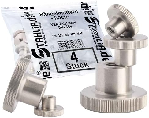 RIGGATEC 400200097 - Flügelmutter schwarz M8 Gewinde : Amazon.de  