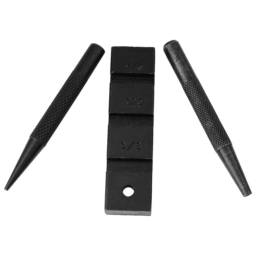Rompicatena per Motosega Compact Chain Bracket Strumento di Riparazione per riparazioni Pesanti con Acciaio al Carbonio (Nero)