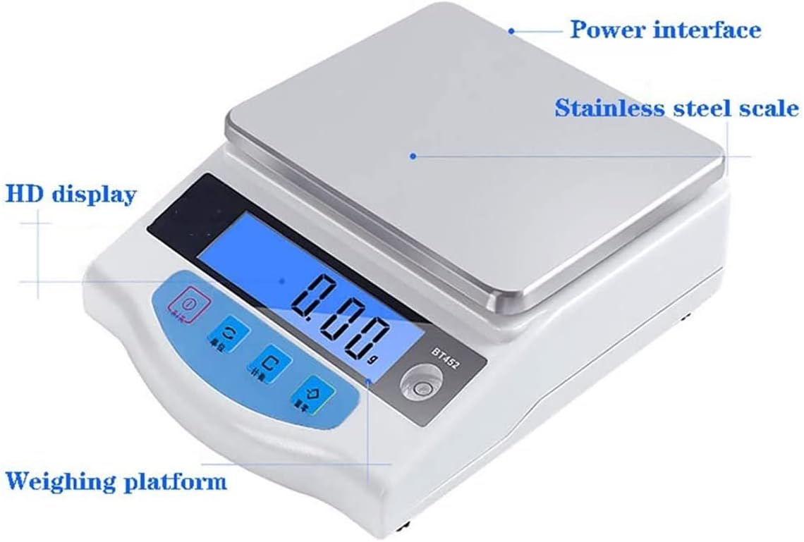 Electronic Balance Small Laboratory 2kg Scales Grams Weighing 0.01g Precision Digital Scale for Jewelry Gold Laboratory Scales