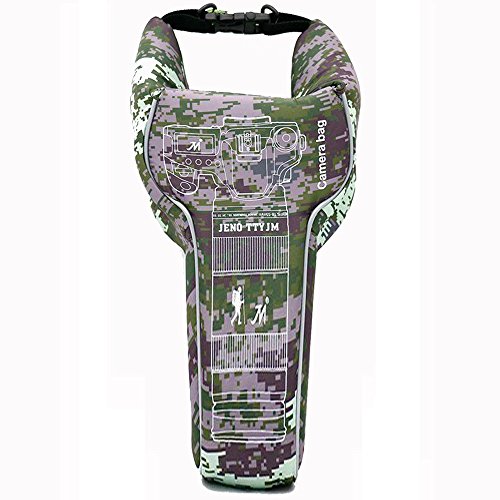 Sac de protection DSLR antichoc et étanche en cuir PU de taille L