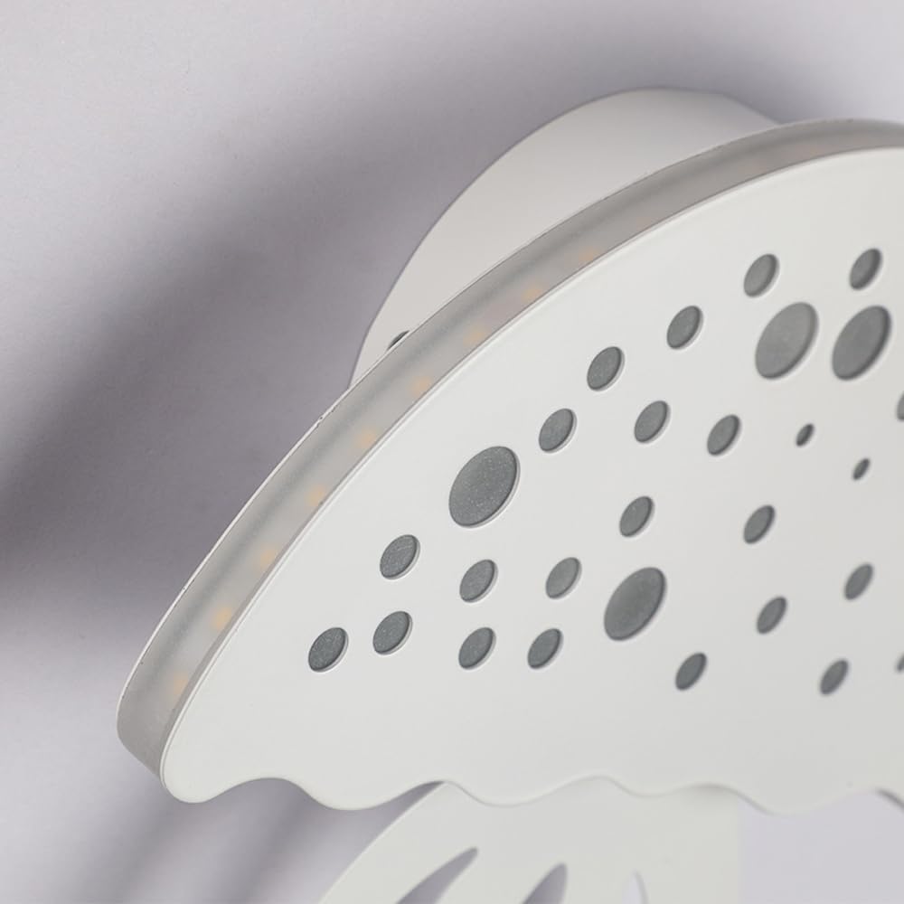 Kreskówka Jellyfish Wall Light LED Biała ściana tkaninowa kreatywna lampa dziecięca nocna lampka zwierzęcych hardwidired kinkiety oświetlenia ścienne dzieci światła na ścianie Learned extensively