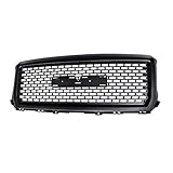 Grille Compatible With 2014-2015 GMC SIERRA 1500, Denali Style ABS BlackFront Bumper Hood Grill by IKON MOTORSPORTS