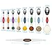Aovchei 9 PCS Magnetic Measuring Spoons Set, Dual Sided, Stainless Steel Small Tablespoon, Teaspoons, Fits in Spice Jars, for Dry and Liquid, MultiColor
