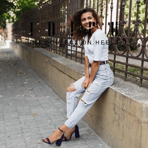 IDIFU IN3 Chunky Block Heels Wedding Party Dress Heeled Sandals2