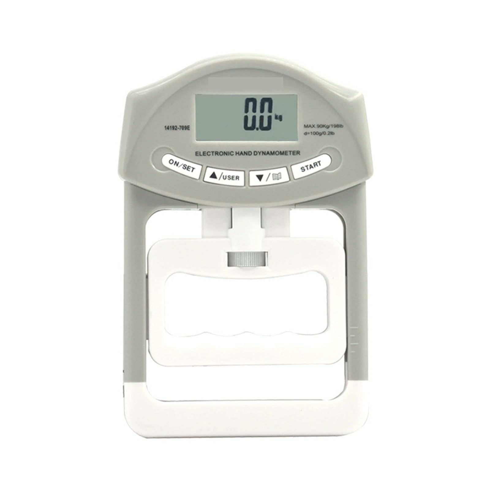 Dinamómetro Medidor de fuerza de agarre Dinamómetro de mano digital Probador de fuerza de agarre Pantalla LCD de 300 lb Dinamómetro de agarre de mano Dinamometro electrónico para mediciones precisas(S