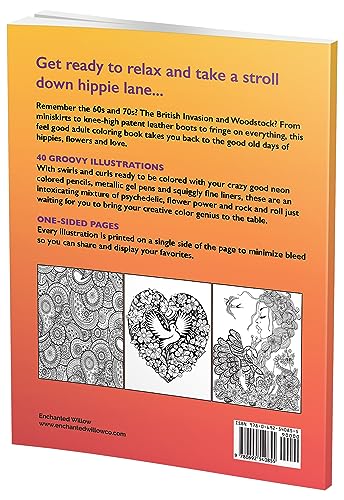 Get Your Groove On: An Absolutely Fabulous Hippie Adult Coloring Book
