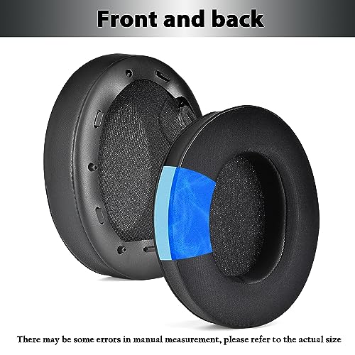 Image of Adhiper XM4 Replacement Ear Pads for Sony WH-1000XM4 (WH1000XM4) Noise Canceling Headphones, Upgraded Cooling Gel Earpads Cushions with Noise Isolation Memory Foam & Softer Protein Leather (Black)