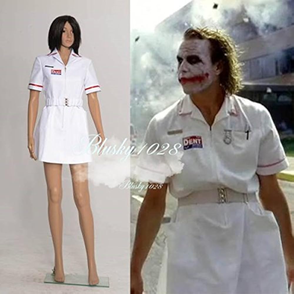 Amazon.co.jp: [blusky1028] バットマン ジョーカー ナース服 コスプレ