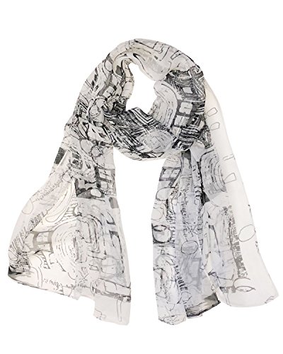 Bowbear Women’s Lightweight Silky Soft Chiffon Scarf