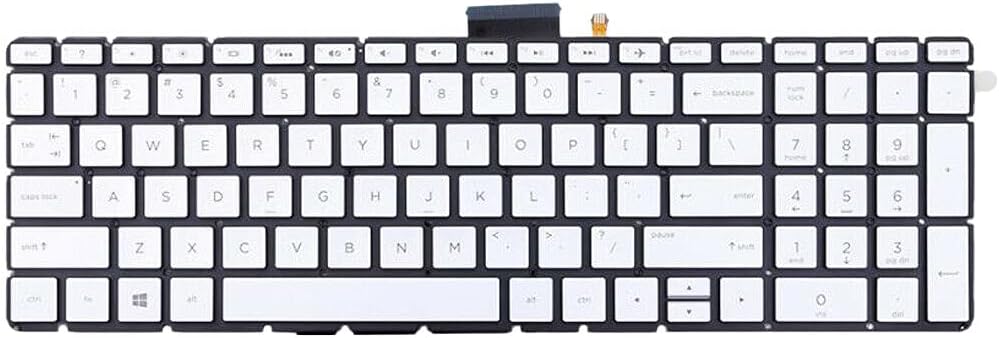 New US Silver English Backlit Keyboard (Without palmrest) for HP 15-EF 15-EF0005CA 15-EF0006CA 15-EF0008CA 15-EF0010CA 15-EF0015CA 15-EF0018CA 15-EF0020CA 15-EF0021NR