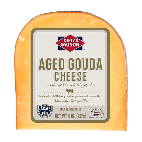 Dietz & Watson Aged Gouda Cheese Wedge, 6 oz