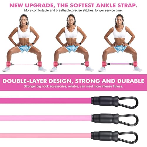 Bandas de tobillo para entrenar sin rozaduras con equipo ajustable cómodo 7