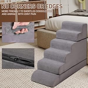 30-36-inches-High-Foam-Dog-Stairs-Steps-for-High-Beds-Tall-LitaiL-30inch-6-Tier-Pet-StairsSteps-for-High-Beds-Large-Dogs-Non-Slip-Dog-Ramps-for-Small-Dogs-for-Older-DogsCats-Injured - Cucciolini Doodles   30-36-inches-High-Foam-Dog-Stairs-Steps-for-High-Beds-Tall-LitaiL-30inch-6-Tier-Pet-StairsSteps-for-High-Beds-Large-Dogs-Non-Slip-Dog-Ramps-for-Small-Dogs-for-Older-DogsCats-Injured
