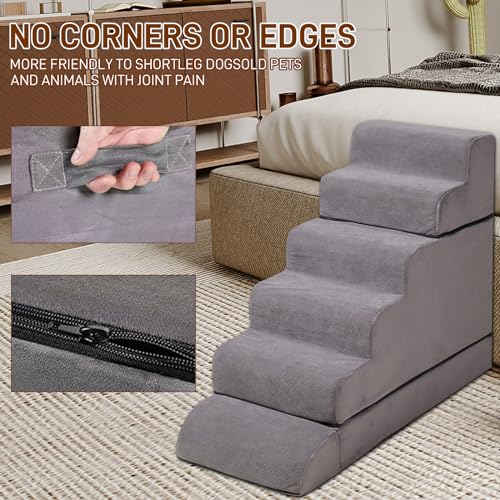 30-36-inches-High-Foam-Dog-Stairs-Steps-for-High-Beds-Tall-LitaiL-30inch-6-Tier-Pet-StairsSteps-for-High-Beds-Large-Dogs-Non-Slip-Dog-Ramps-for-Small-Dogs-for-Older-DogsCats-Injured - Cucciolini Doodles   30-36-inches-High-Foam-Dog-Stairs-Steps-for-High-Beds-Tall-LitaiL-30inch-6-Tier-Pet-StairsSteps-for-High-Beds-Large-Dogs-Non-Slip-Dog-Ramps-for-Small-Dogs-for-Older-DogsCats-Injured